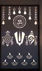 Religious laser cut wall panel design